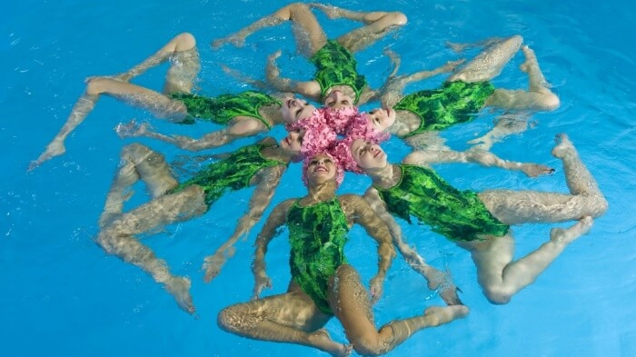 Synchronized swimmers 